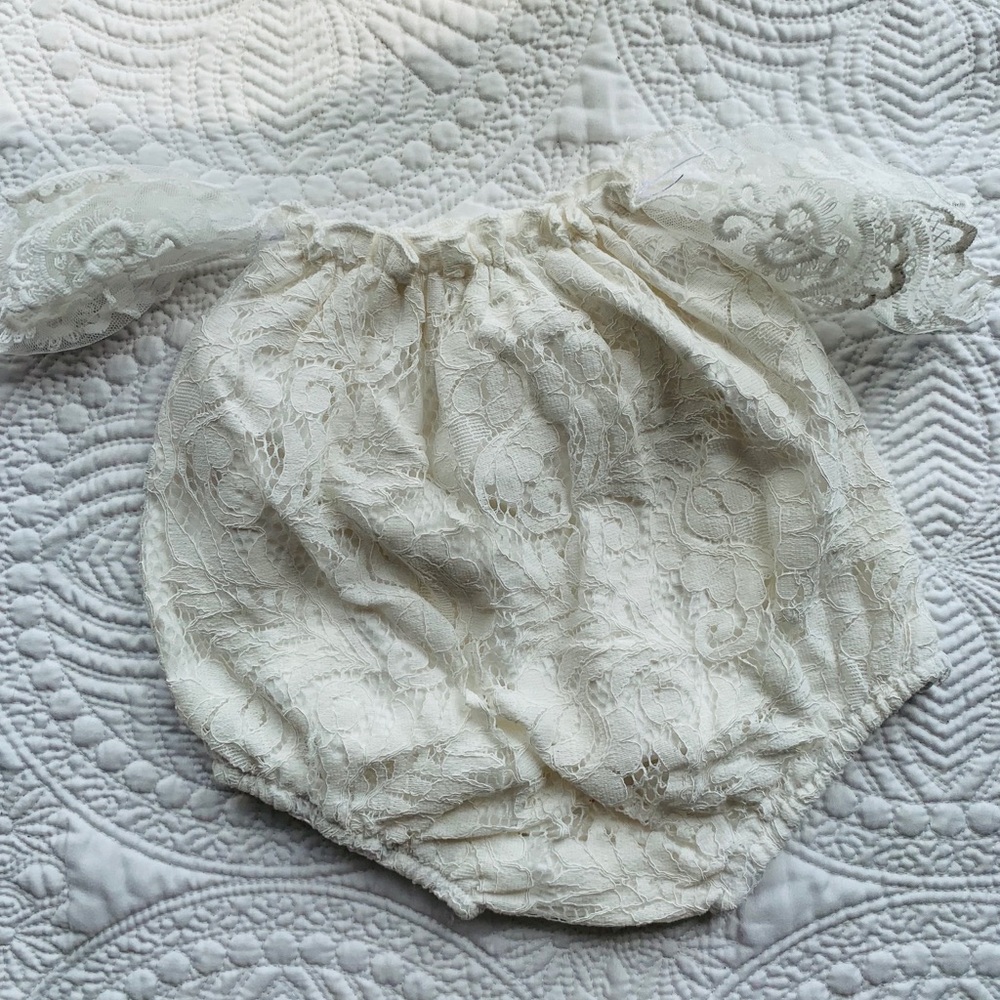 0-6 Month Beautiful Lace Romper